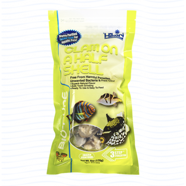 HIKARI CLAM ON HALF SHELL 170G