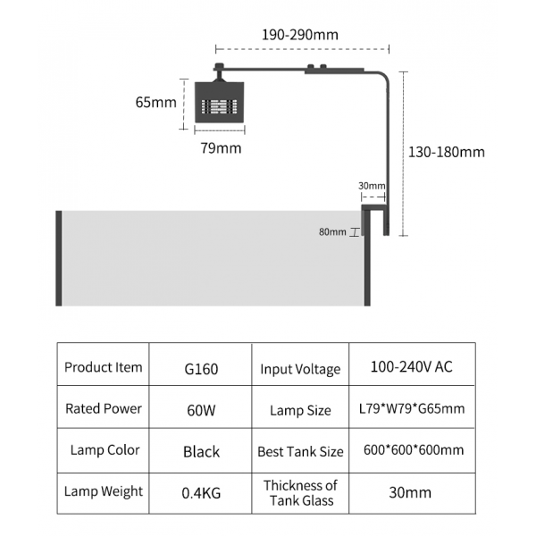 KELORAY LED REEF LIGHT - G160