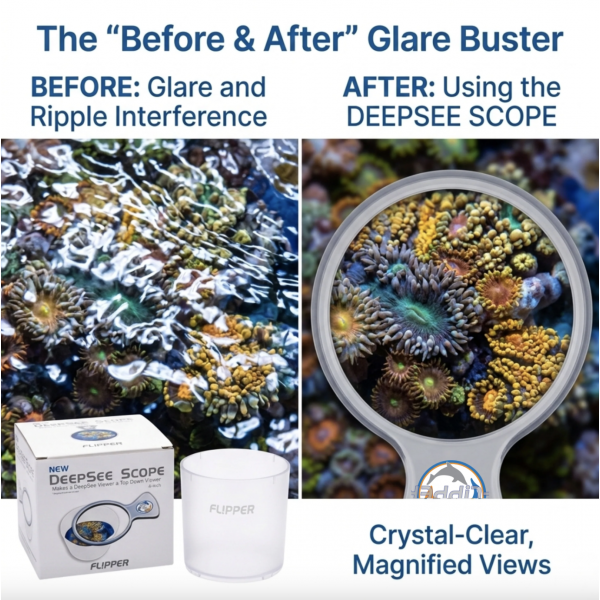 FLIPPER DeepSee Scope 4-Inch Top Down Aquarium Viewer