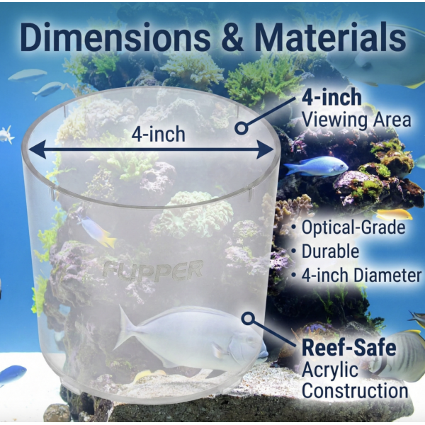 FLIPPER DeepSee Scope 4-Inch Top Down Aquarium Viewer