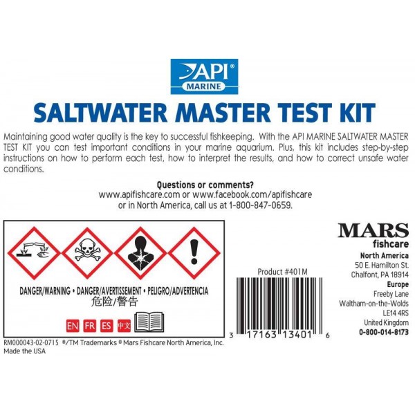 API SALTWATER MARINE TEST KIT