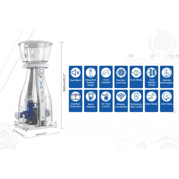 MAXSPECT AERAQUA DUO PROTEIN SKIMMER - AD600