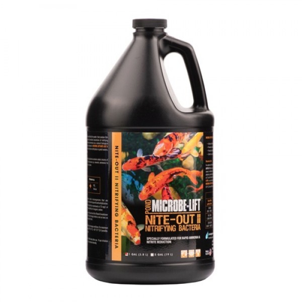 Microbe Lift Nite Out II POND 3.8L - (For Rapid Ammonia & Nitrite Reduction - Nitrifying Bacteria)