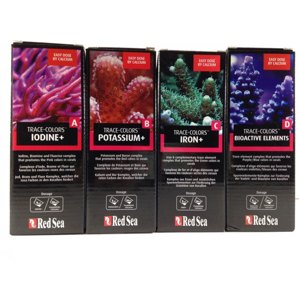 RED SEA TRACE COLORS - (500ML) (1SET) (1SET 500ML)