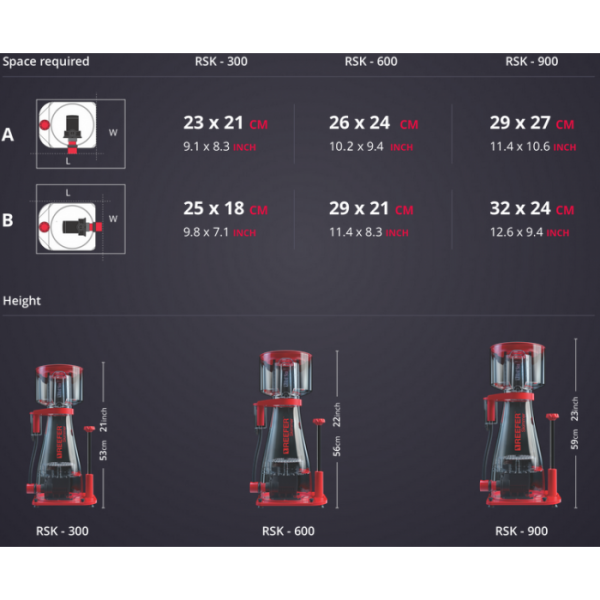 RED SEA RS REEFER SKIMMER - (300) (600) (900)
